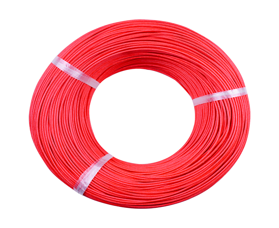 UL3122 Silicone Rubber Fiberglass Insulated Braided Wire 300V 17 Gauge 3